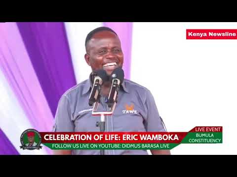 COMMANDO! SIMBA! Natembeya BREATHES FIRE INFRONT OF SIFUNA DURING MP WAMBOKA BROTHER'S BURIAL