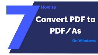 how to convert pdfs to pdf/as on windows | pdfelement 7