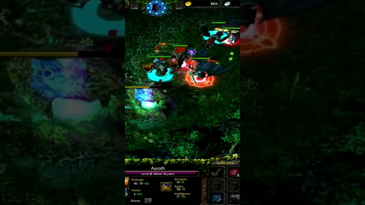 Warcraft 3 Dota 1 Winter Wivern 1vs5 computers insane monster kill part 7 👍❤️🍀👌💪