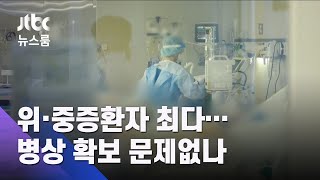 위·중증환자 반년 만에 최다…병상 확보 문제없나 / JTBC 뉴스룸