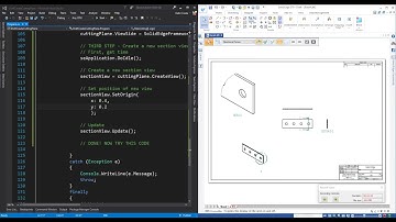 Solid Edge Macro Tutorial with C# - 42 -Draft - Create a Cutting Plane and Section View