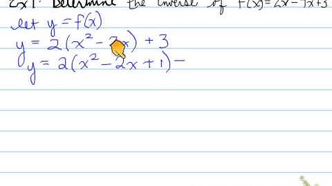 MHF 1.5 Inverse Relations part 1