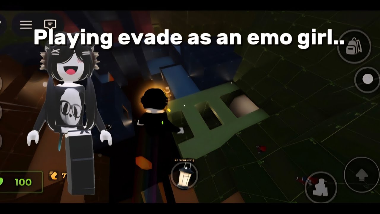 Playing Evade as an EMO GIRL..