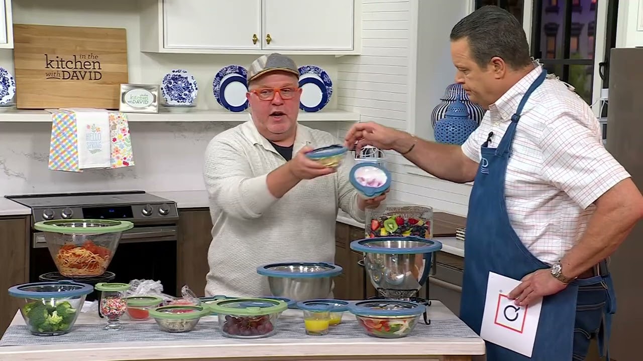 Henning Lee Set of 5 Fresh Seal Nesting Lids on QVC