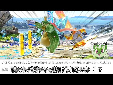 ガオガエンの横Bがレバガチャで抜けられると聞いて試してみた結果ww【スマブラSP】