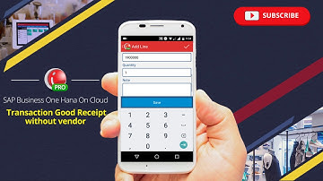 Transaction - Goods Receipt without vendor