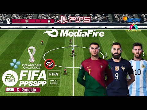 Download FIFA 23 PPSSPP English Version Peter Drury Commentary Special Update FIFA World Cup Qatar 