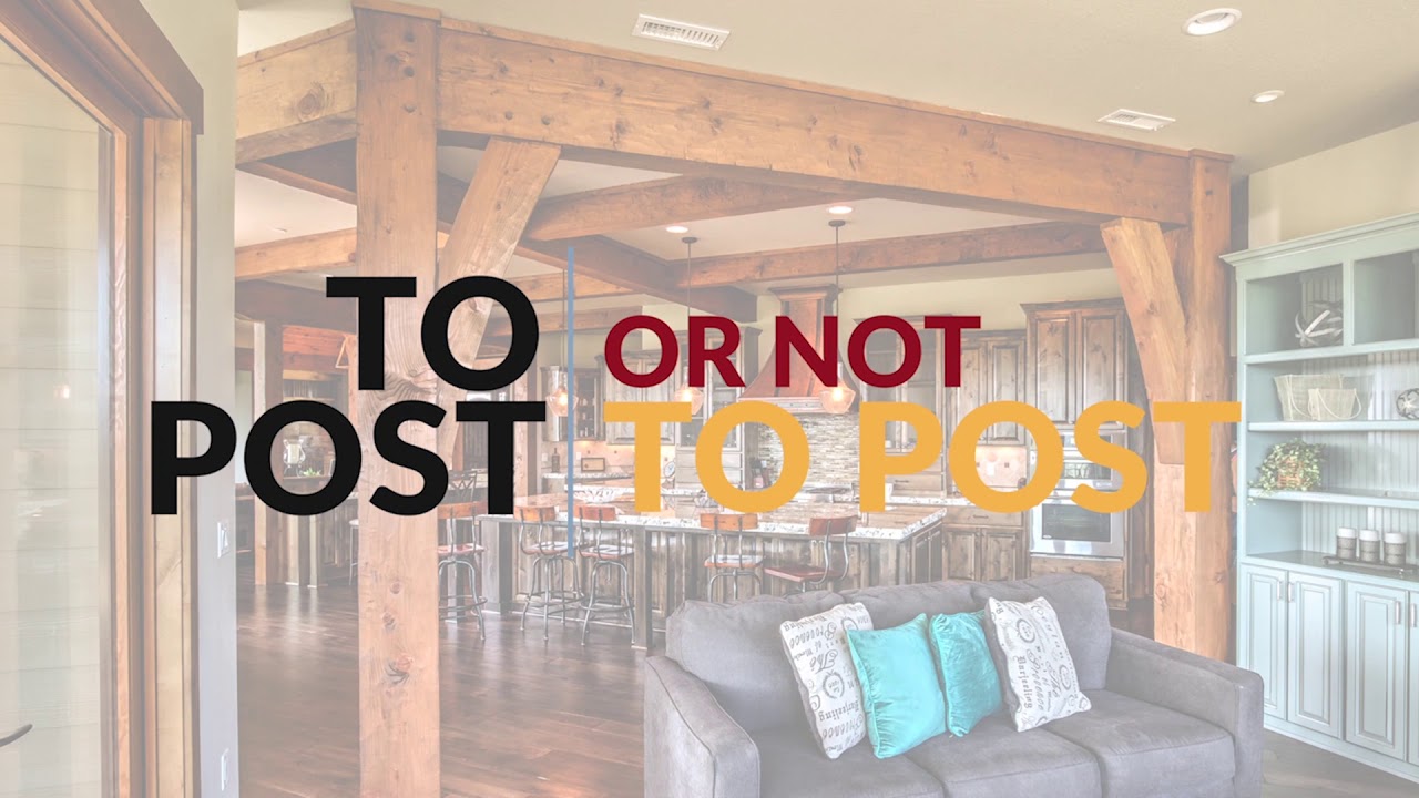 Post & Beam Design | Where to Draw the Line with Timber Frame Decor -  YouTube
