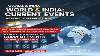 Current Events of National &amp; International importance |Rapid Fire MCQs|Exam Oriented Current affairs