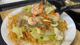 CRISPY NOODLES STIR FRY RECIPE | crispy chow mein 3 minutes cooking recipe