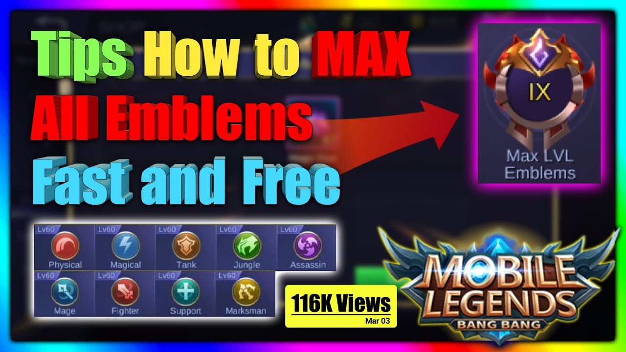 Pabilisin ang pag Max ng Emblems mo sa Mobile Legends BANG BANG - YouTube