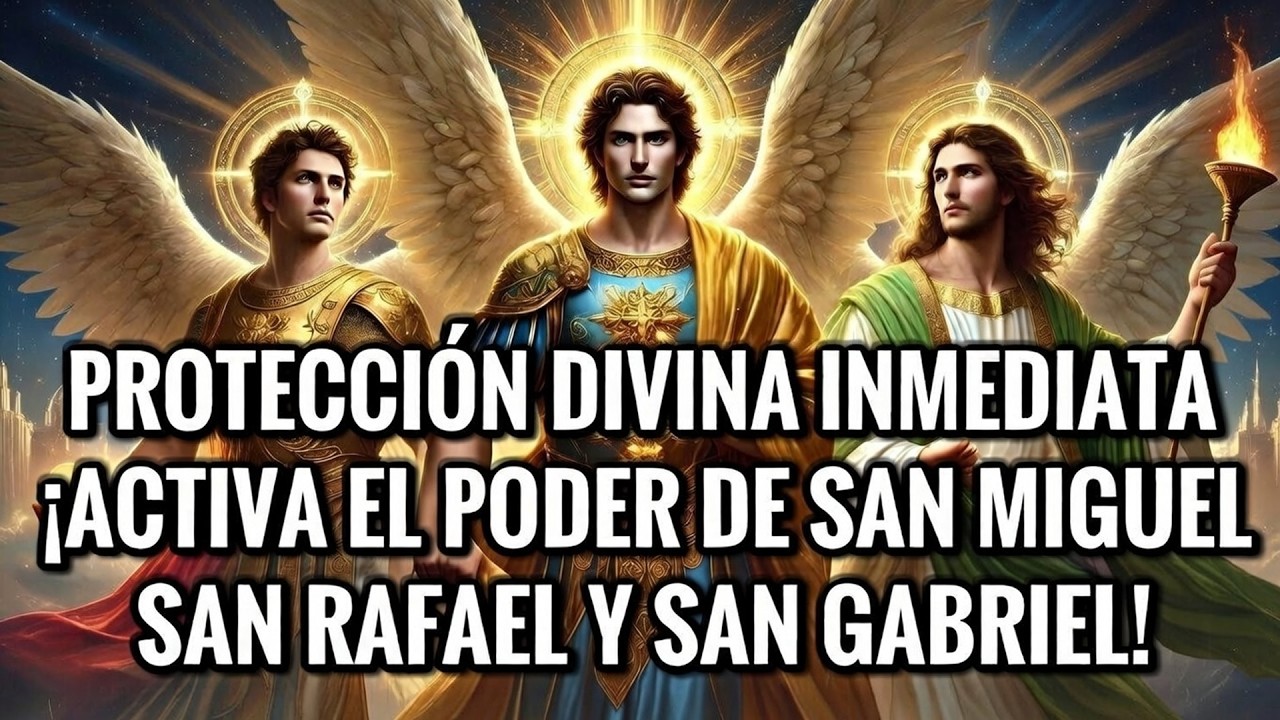 PROTECCIÓN DIVINA INMEDIATA – ¡ACTIVA EL PODER DE SAN MIGUEL, SAN RAFAEL Y SAN GABRIEL!