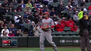 CIN@CWS: Bruce's groundout scores Hamilton