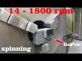 14 - 1800 Rpm. Spin GoPro Camera in Lathe. WAIT at 1800 Rpm !!!