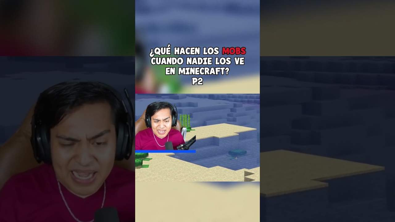 ¿Qué hacen los MOBS cuando NADIE los VE en MINECRAFT? - P2 #minecraft #shorts