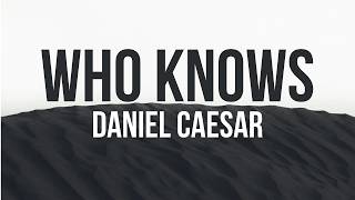 Daniel Caesar - Who Knows(LYRIC VIDEO)
