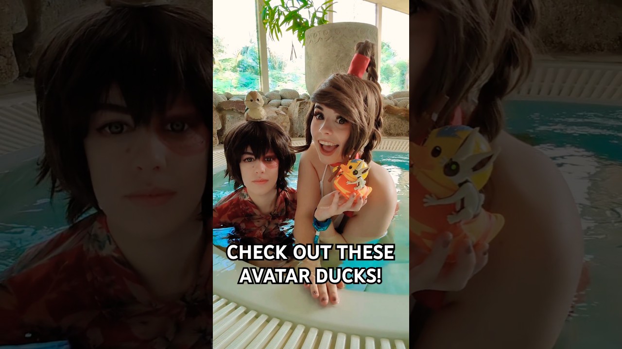 RUBBER DUCK COLLECTOR 🐤 Avatar last Airbender cosplay hot tub unboxing  #cosplaygirl #avatar #duck