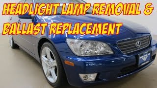 Lexus IS300 HID Xenon D2R Headlight Low Beam Bulb & Ballast Replacement
