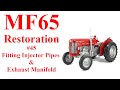 Massey Ferguson 65 Part 45 Fitting Injector Pipes and the Exhaust Manifold