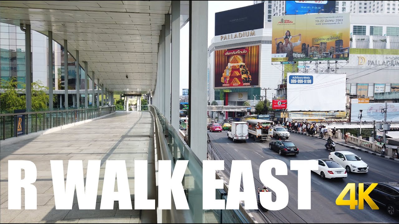 R-Walk from Chit Lom to Platinum Mall, Bangkok 4k 60fps - YouTube