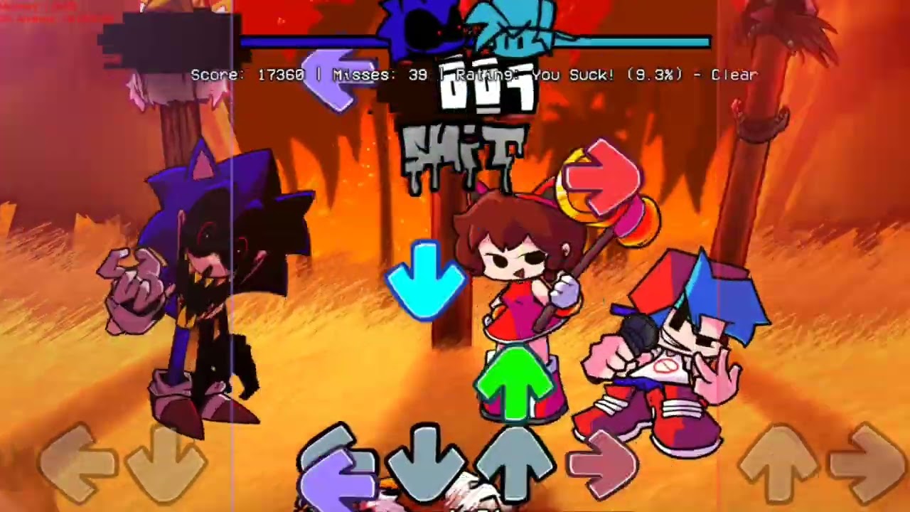 FNF Vs Sonic.exe: Too Slow Awe Mix - Full Gameplay