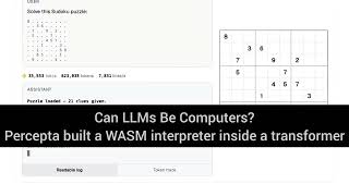 Percepta’s “Computer Inside a Transformer”: Running WebAssembly in an LLM (Exact Execution)