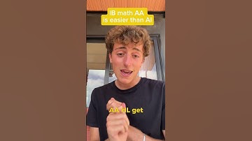 Why Math AA is easier than Math AI in IB #IBLife #IBStudent #IBBiology  #IBMemes #ibdp