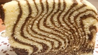 Zebra cake kukus -