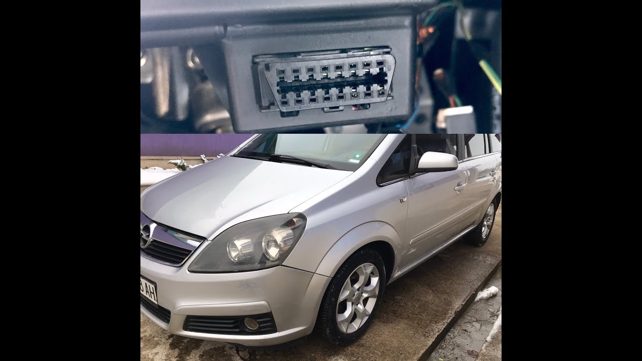 Opel Zafira 2006 OBD2 Port Location 