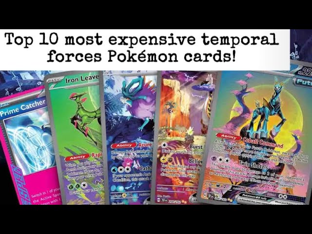 pokemon temporal forces rarest cards Torterra ex (185/162) - Pokemon Temporal Forces (TEF)
