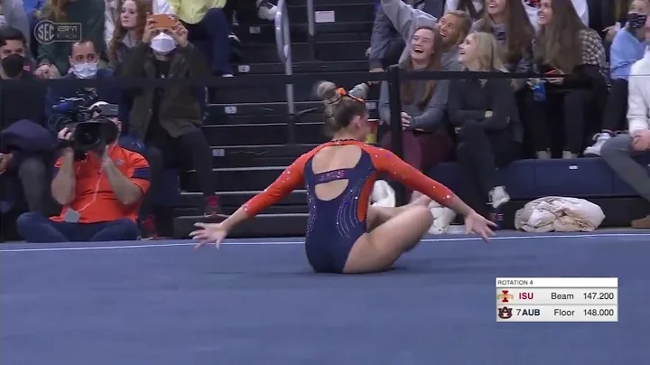 Sara Hubbard (Auburn) Floor 2022 vs Iowa State 9.800