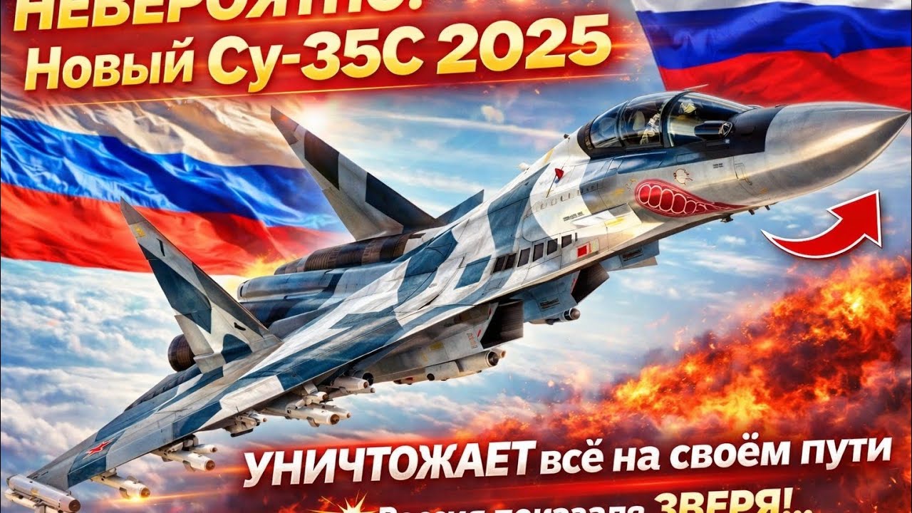 НЕВЕРОЯТНО! Новый Су-35С 2025 УНИЧТОЖАЕТ всё на своём пути 💥 Россия показала ЗВЕРЯ!..