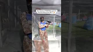 Famous Clav shoots a PAINTBALL gun for the first time in his LIFE 👀🔥#clavicular #viral #clips #shorts Wealth