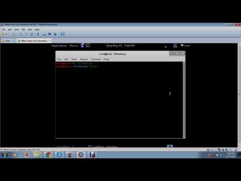 Using CD command and Touch Command in Linux to make Files on the Desktop