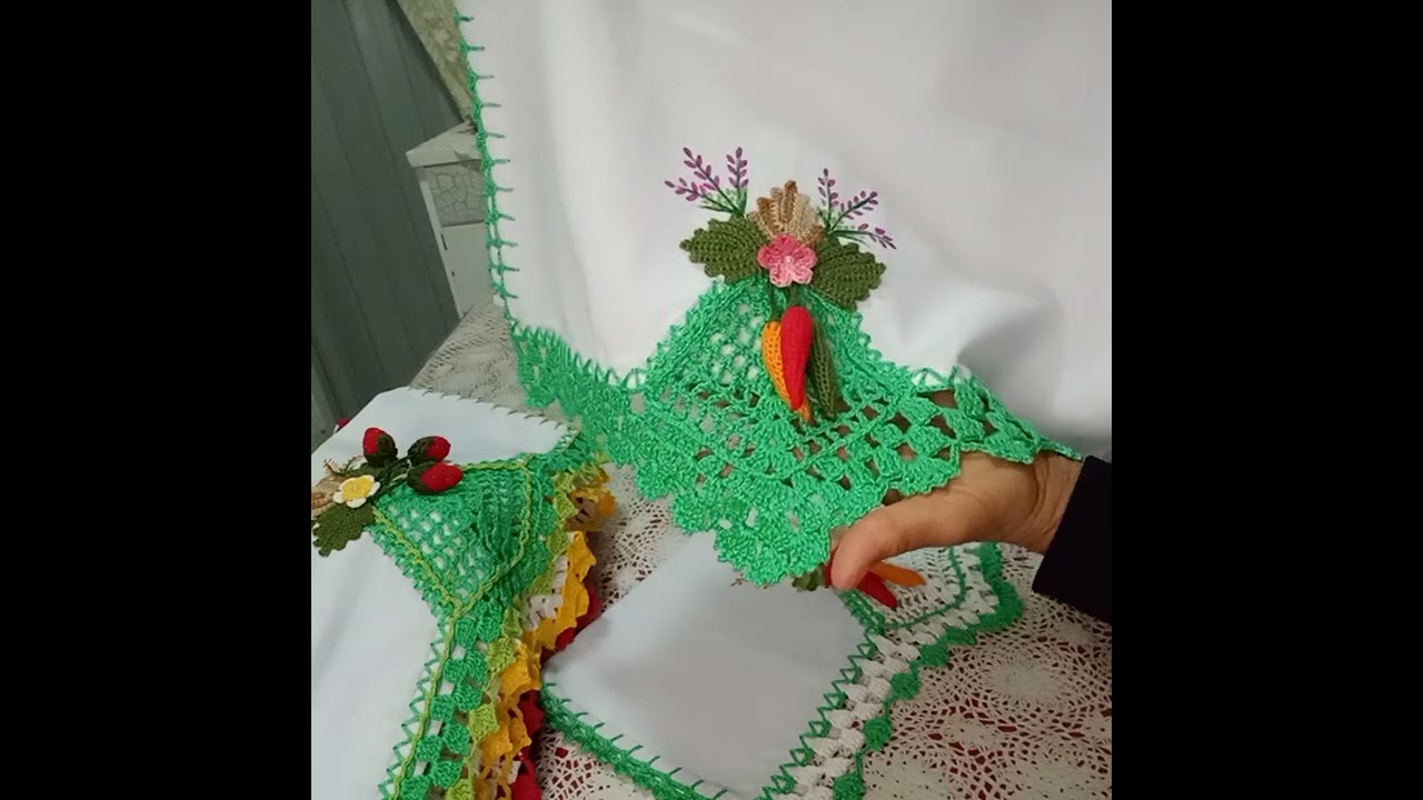 Hoje os panos são de frutinhas meninas...