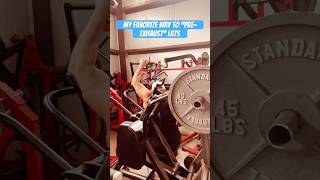 Cross Axes Lat Isolator: #1 Way To Pre-exhaust Lats. #lats #gymequipment #bestgym