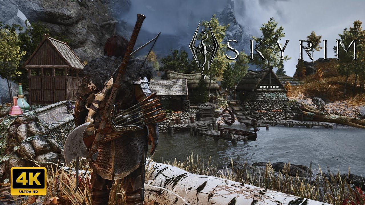 3. Skyrim Free Roam No HUD. Graphics Modlist (Only 50+ Mods) PC
