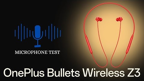 OnePlus Bullets Wireless Z3 - Microphone Test (Hindi)