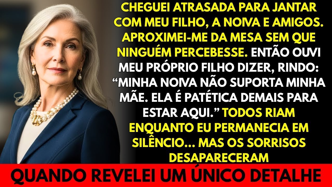 Meu filho ria me chamando de patética, sem saber que eu ouvia cada palavra… então o que fiz cho