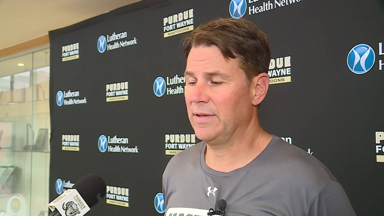 Purdue Fort Wayne head men's basketball coach Jon Coffman practice interview 9/22/2025