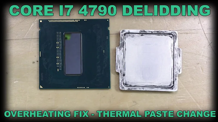 인텔 코어 i7 4790 딜리드와 수리 - 과열 및 열전도 페이스트 고치기