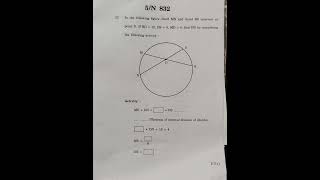 Geometry / Maths 2 ssc question paper 2025