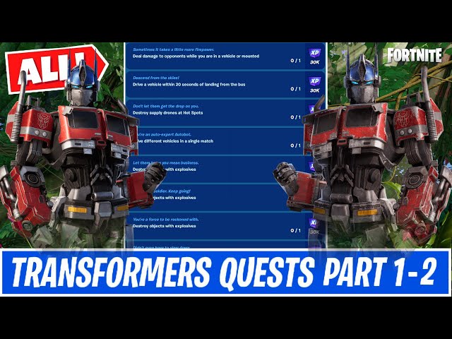 Fortnite: Vaza colaboração do game com Transformers