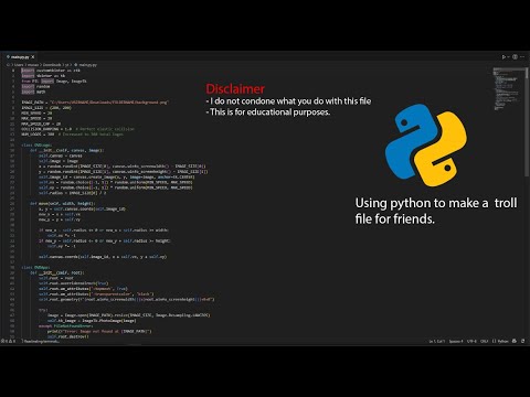 How to troll your friend with a Python file!