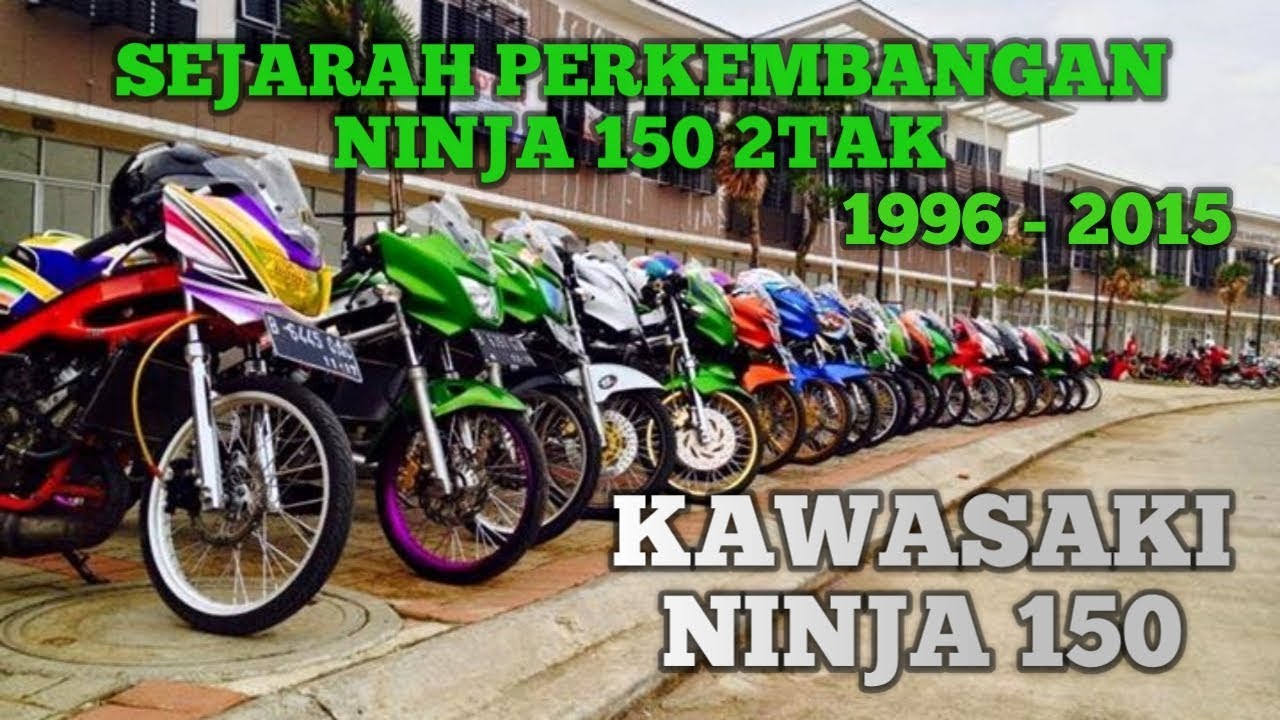 Perkembangan NINJA 150 2tak dari tahun 1996 s/d discontinue 2015