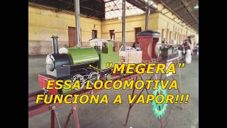 UMA LOCOMOTIVA A VAPOR REAL EM MINIATURA!