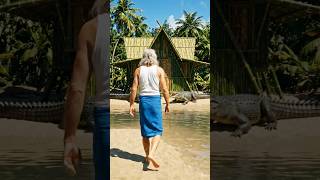 Ultimate Bamboo Crocodile House in Tropical Jungle 🐊🌴 | Cinematic Luxury Survival Home#BambooHouse