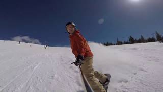 Snowboarding in Vail Colorado - March 2017