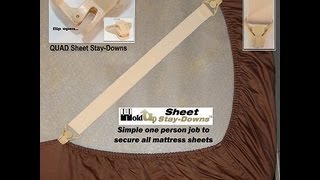 Usa Made Patented Fitted Sheet Corner Straps Keep Your Bed Sheets In Place