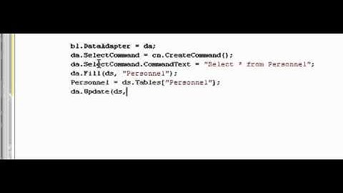 Afficher Dans une DataGRidVIen(C#).wmv